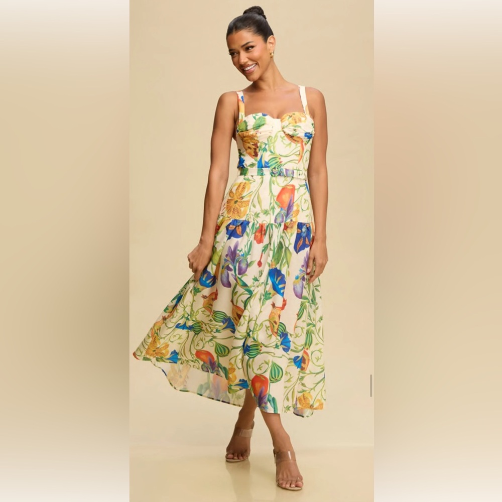 Nwt Floral resort wear Print Dress‎